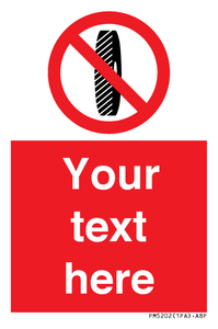 Custom Do Not Change Grinding Wheel Sign